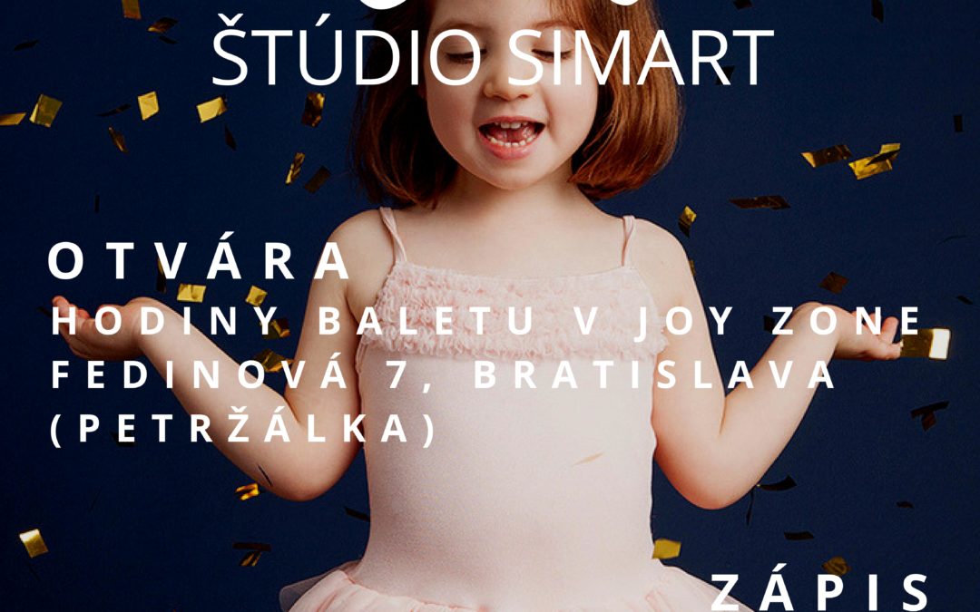 Od januára 2019 otvárame hodiny baletu v Joy Zone v Petržalke.